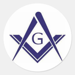 Masonic-G-Produkte Runder Aufkleber