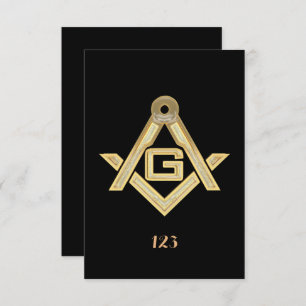 Masonic Golden Rush Einladung