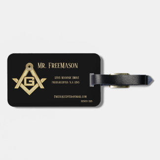 Masonic Golden Rush Gepäckanhänger