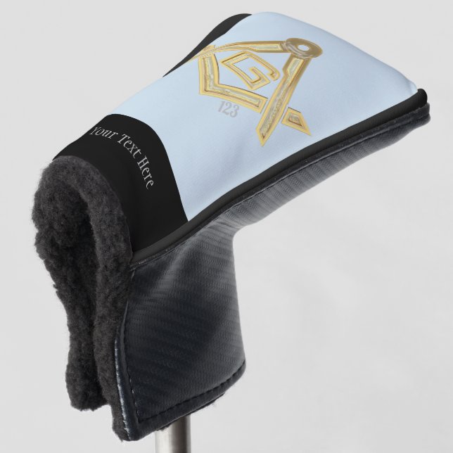 Masonic Golden Rush Golf Headcover (3/4 Vorderseite)