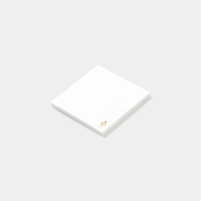 Masonic Golden Rush Post-it Klebezettel (angewinkelt)