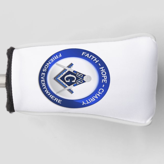 Masonic Golf Putter Cover Golf Headcover (Vorderseite)