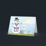 Masonic Grand Lodge Frosty Snowman Weihnachten<br><div class="desc">Was könnte das Geheimnis dieses Schneemans sein, nicht in der Hitze zu schmelzen? Könnte es sein, dass er ein Mönch ist? Mit diesen lustigen, masonischen Weihnachtskarten senden Sie Ihren Brüdern und ihren Familien einen guten Beifall! Das einzigartige Urlaubskunst zeigt eine Cartoon-Illustration von Frosty the Snowman, erstellt von Raphaela Wilson. Er...</div>