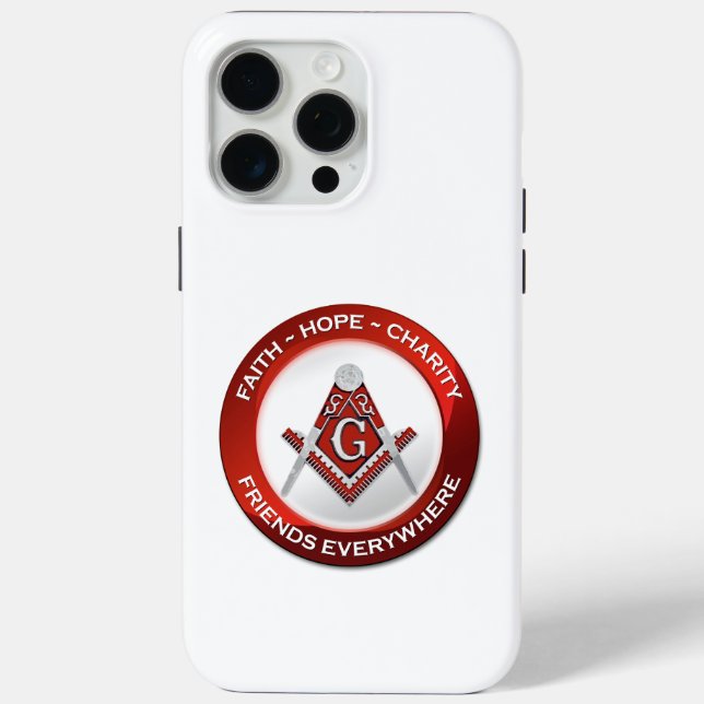 Masonic iPhone-Hülle Rot Case-Mate iPhone Hülle (Rückseite)