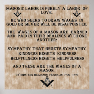 Masonic Labour Poster