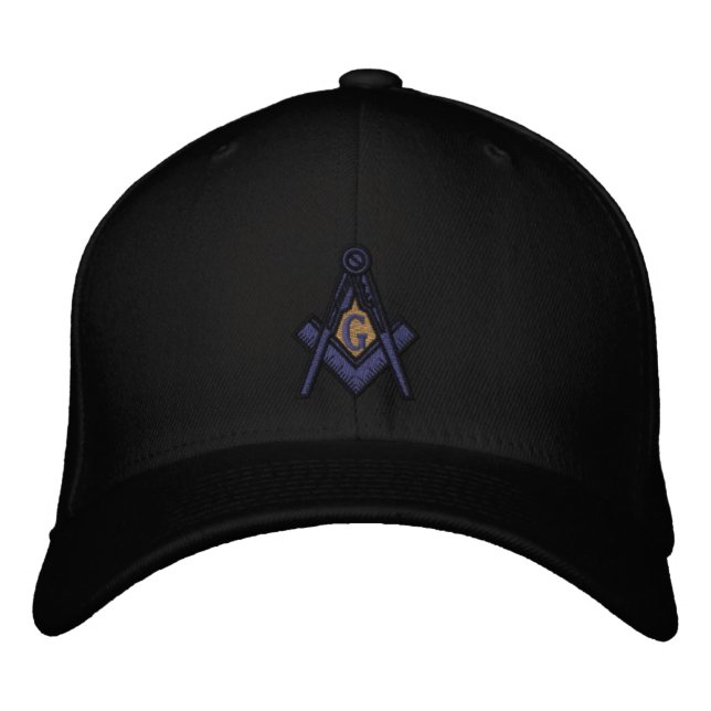 Masonic Lodge Angepasst EMBRODERING HAT Bestickte Kappe (Vorderseite)