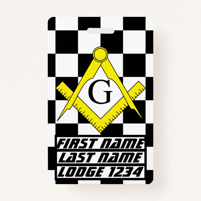 Masonic Lodge Ausweis (Vorderseite)