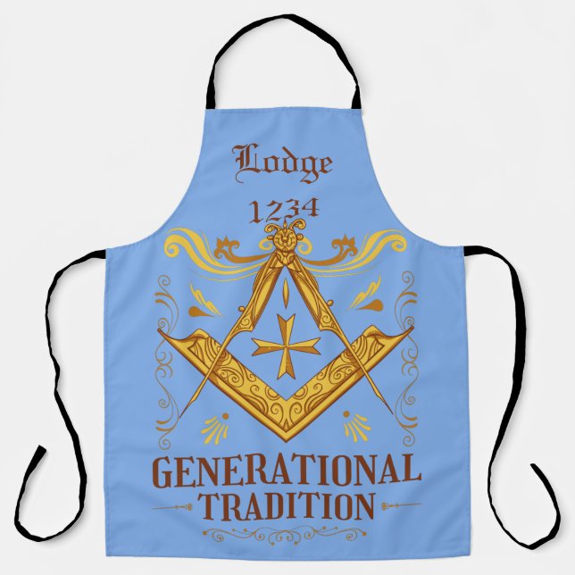 Masonic Lodge Behaltend Tradition Schürze (Vorderseite)