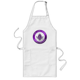 Masonic Men's Apron Purple Lange Schürze