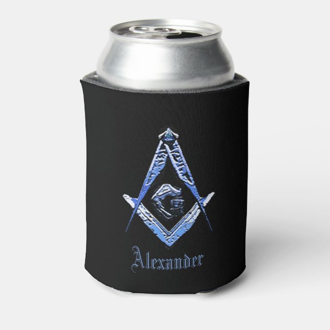 Masonic Minds (blau) Dosenkühler (Kanne Rückseite)