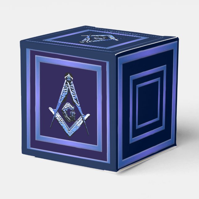 Masonic Minds (blau) Geschenkschachtel (Rückseite)