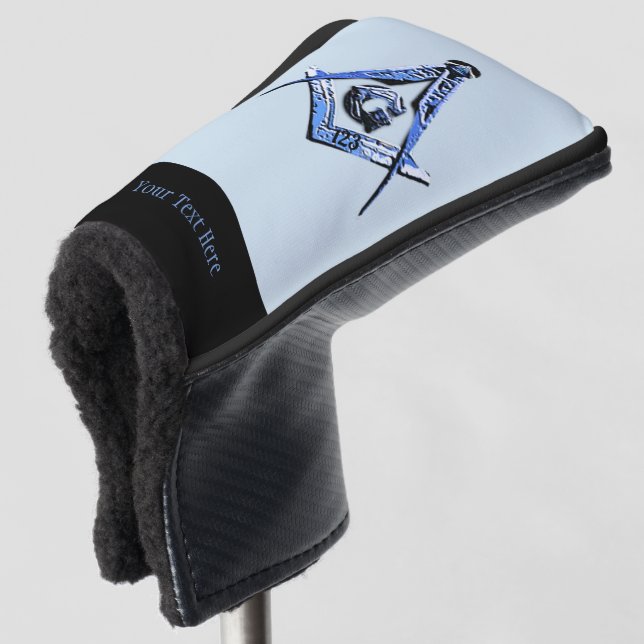 Masonic Minds (BLAU) Golf Headcover (3/4 Vorderseite)