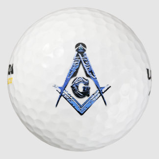Masonic Minds (blau) Golfball
