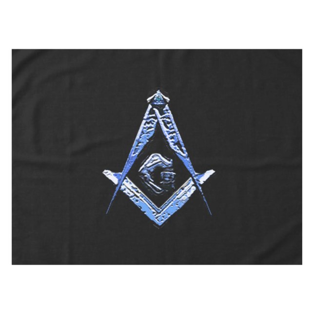 Masonic Minds (blau) Tischdecke (Vorderseite (Horizontal))