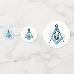 Masonic Minds (BrightBlue) Konfetti