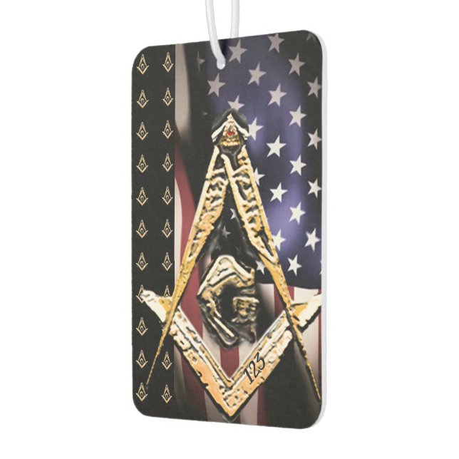 Masonic Minds (gelblich) USA Autolufterfrischer (Links)
