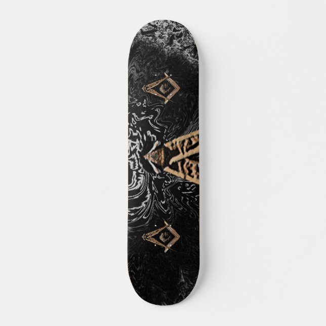 Masonic Minds (Golden) Skateboard (Vorne)