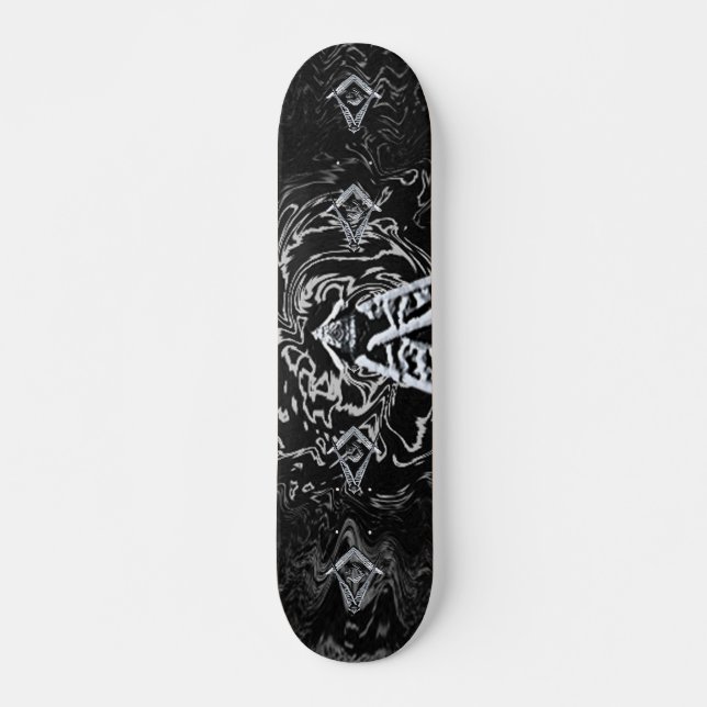 Masonic Minds (Silvery) Skateboard (Vorne)