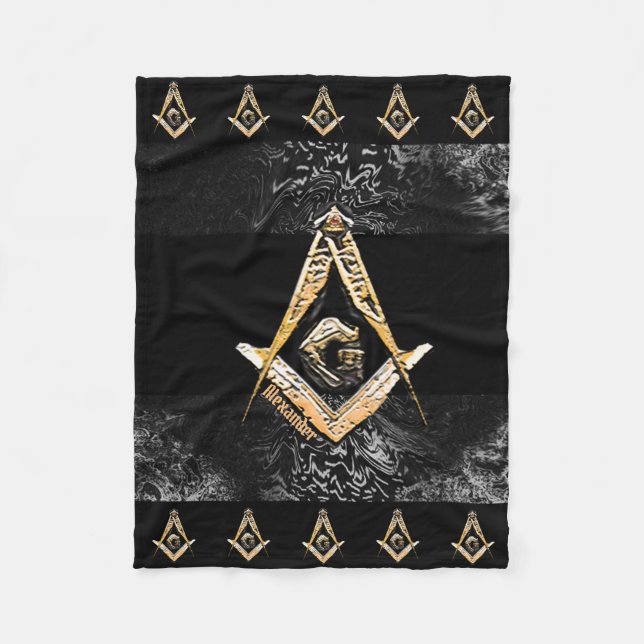 Masonic Minds (YellowSwish) Fleecedecke (Vorderseite)