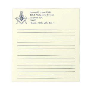 Masonic Note Pad Notizblock