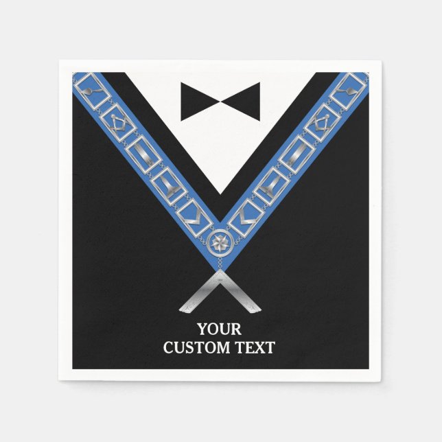 Masonic Paper Napkins | Bereitstellung von Freimau Serviette (Vorderseite)
