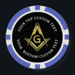 Masonic Poker Chips | Goldplatz und Kompass<br><div class="desc">Möchten Sie Ihre eigenen Masonic Poker Chips kreieren, die sich gut mit personalisierten Freimaurer abstimmen? Hier ist eine hochwertige Gold-Quadrat und Kompass-Poker-Chip-Vorlage leicht editierbar von Ihnen, um Ihre eigenen Poker-Chips! Geben Sie Ihren Lodge-Namen oder anderen benutzerdefinierten Text ein - sogar den Dollarbetrag auf der Rückseite! Während das Beispiel auf einen...</div>