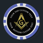 Masonic Poker Chips | Goldplatz und Kompass<br><div class="desc">Möchten Sie Ihre eigenen Masonic Poker Chips kreieren, die sich gut mit personalisierten Freimaurer abstimmen? Hier ist eine hochwertige Gold-Quadrat und Kompass-Poker-Chip-Vorlage leicht editierbar von Ihnen, um Ihre eigenen Poker-Chips! Geben Sie Ihren Lodge-Namen oder anderen benutzerdefinierten Text ein - sogar den Dollarbetrag auf der Rückseite! Während das Beispiel auf einen...</div>