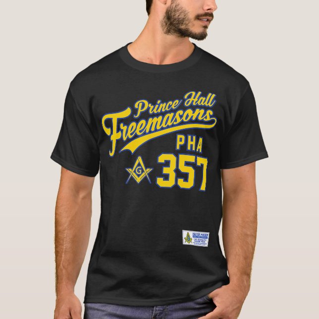 Masonic Prince Hall PHA 357 Sports Jersey Style T-Shirt (Vorderseite)