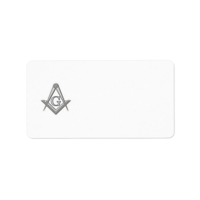 Masonic-Rückadressen-Etikett Adressaufkleber (Vorne)