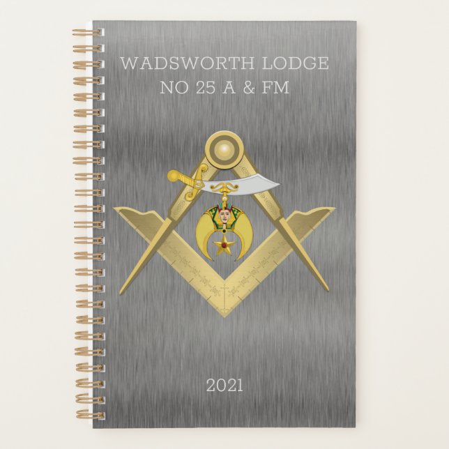 Masonic Shriners Personalisiert Planer (Vorderseite)