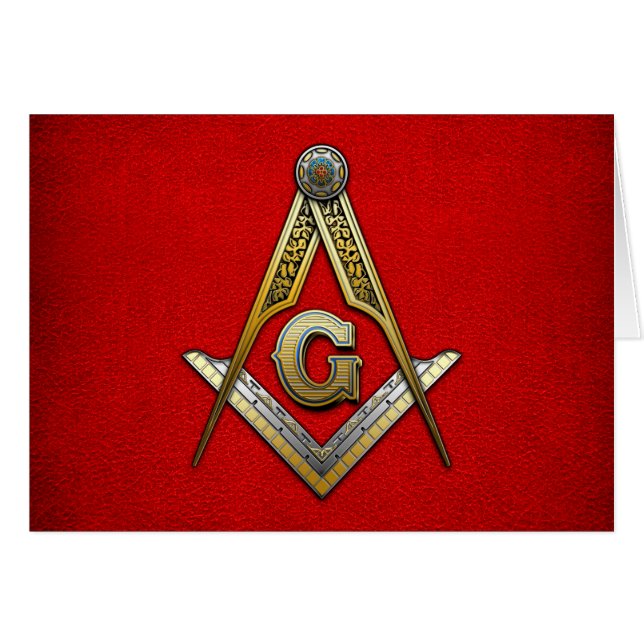 Masonic Square und Compasses (Vorderseite (Horizontal))