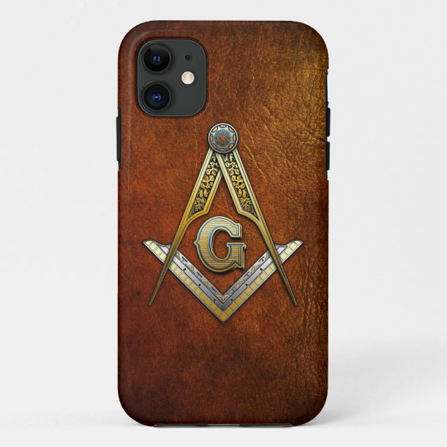 Masonic Square und Compasses Case-Mate iPhone Hülle (Rückseite)
