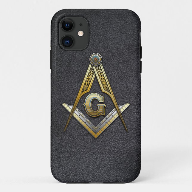 Masonic Square und Compasses Case-Mate iPhone Hülle (Rückseite)
