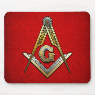 Masonic Square und Compasses Mousepad