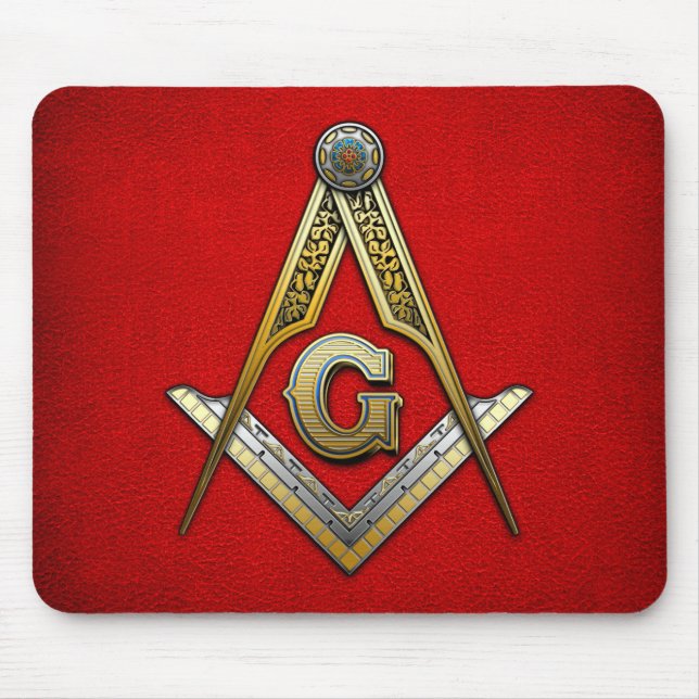 Masonic Square und Compasses Mousepad (Vorne)