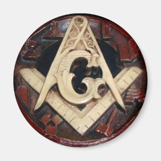 Masonic Squre & Compasses Buttons Magnet
