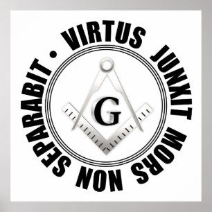 Masonic symbol poster