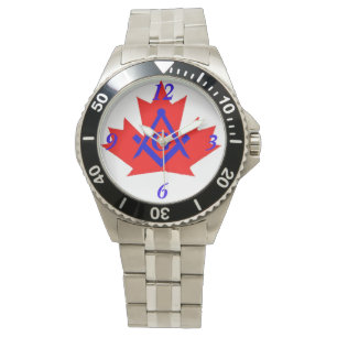 Masonic's Kanada Individuelles Emblem Armbanduhr