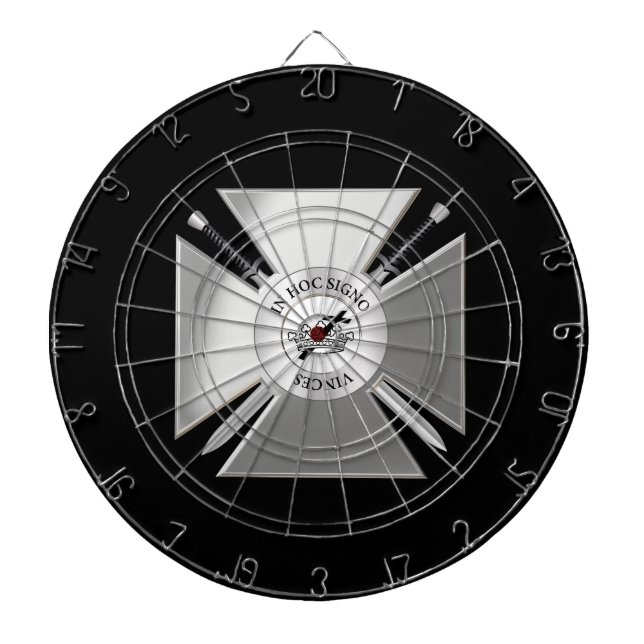 Masonisches Kreuz Dartscheibe (vorne)