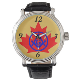 Masonisches Sonderemblem für Kanada Armbanduhr