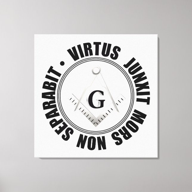 Masonisches Symbol Leinwanddruck (Vorderseite)