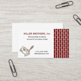 MASONRY Brick Construction Builder Business Card Visitenkarte