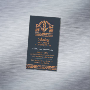 Masonry Chimney Magnetische Visitenkarte