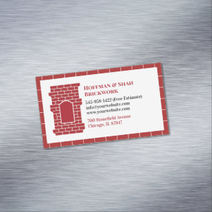 Masonry Chimney Magnetische Visitenkarte