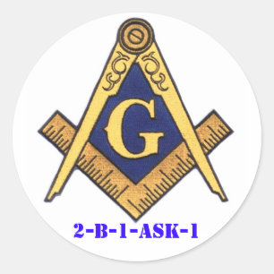 MASONS RUNDER AUFKLEBER