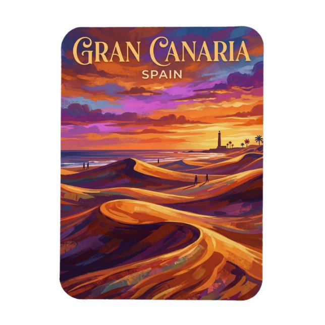 Maspalomas-Dünen Spanien Magnet (Vertikal)