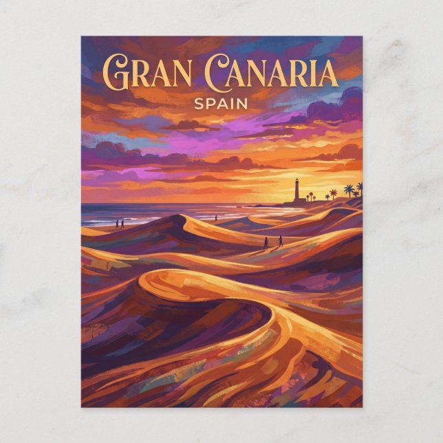 Maspalomas-Dünen Spanien Postkarte (Vorderseite)