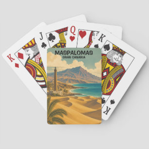 Maspalomas Gran Canaria Dünenlandschaft Spielkarten