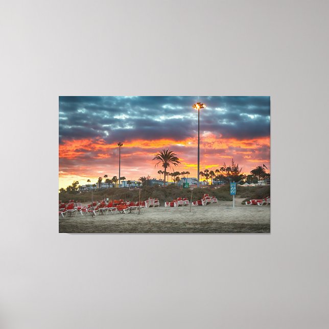Maspalomas Sunset Leinwanddruck (Vorderseite)