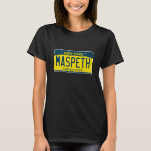 Maspeth Queens NY New York Neighborhood License Pl T-Shirt